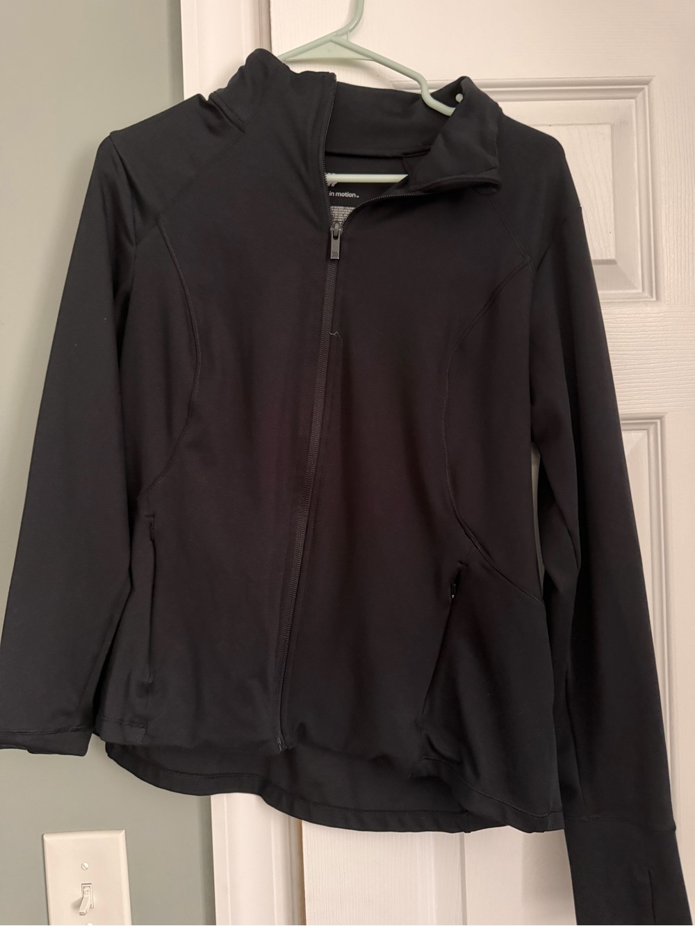 all in motion Women’s Black Zip-Up Utility Jacket
